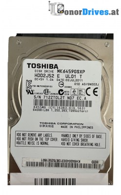 Toshiba - HDKCB72A1A01 T - SATA - 500 GB - PCB. G003235C
