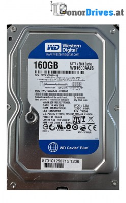 Western Digital - WD1600BB-00GUC0 - IDE- 160 GB - PCB.2060-701266-001 Rev. A
