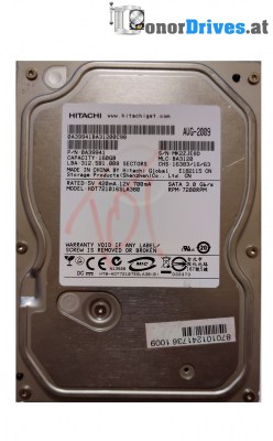 Hitachi HDP725032GLA380 - 0A36916 - SATA - 320 GB - Pcb 110 0A90026 01 Rev.