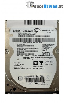Seagate - ST500LM034 - SATA - 500 GB - 2GH17A-030 - PCB. 100809471 Rev. A