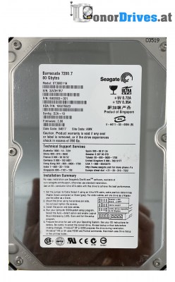 Seagate - ST340014A - IDE - 40 GB - 9W2005-001 - PCB. 100306042 Rev. A