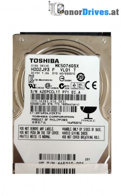 Toshiba - HDD2F22 - SATA - 500 GB - PCB G002872A*