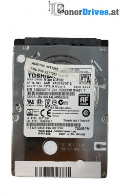 Toshiba - MK3261GSYN - SATA - 320 GB - PCB. G002872A