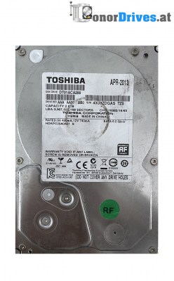 Toshiba - DT01ACA200 - HDKPC09A0A01 S - SATA - 2 TB - PCB. 220 0A90380 01