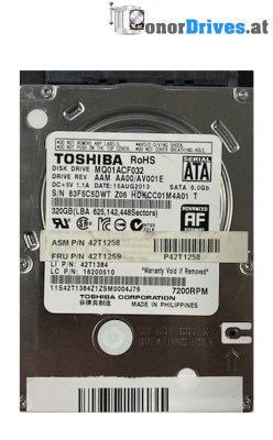 Toshiba - MQ01ACF050 - SATA - 500 GB - PCB. G003235C